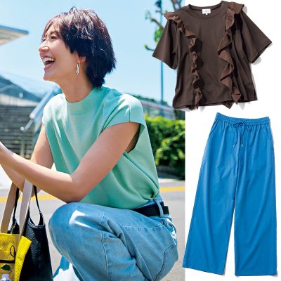 サラサラ＆冷んやりetc.“機能派素材”がオシャレに進化！夏のトップス＆パンツ5選