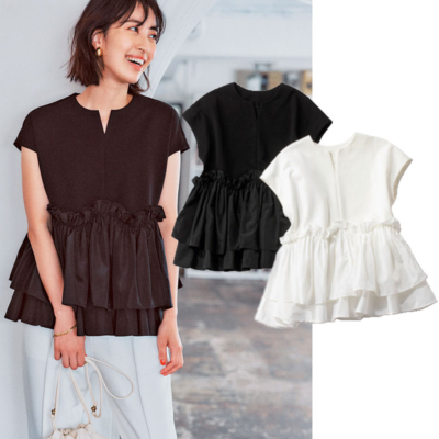 【帰省、学校行事etc.】華やか『ペプラムトップス』はパンツにもスカートにも万能！