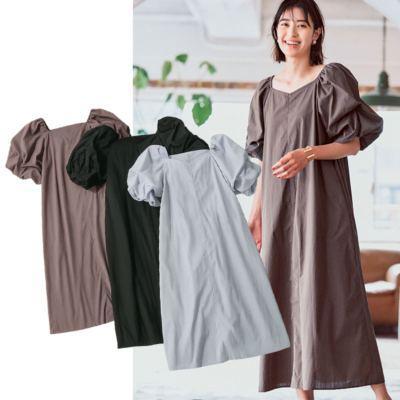 前後2WAYで2倍オシャレ【キレイめワンピ】は楽ちんシルエット！