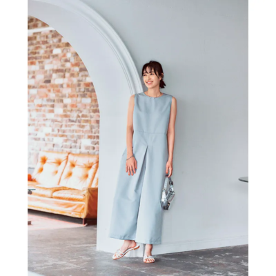 真夏の帰省に【オールインワン】！スカート見えのワイドシルエットがオシャレ