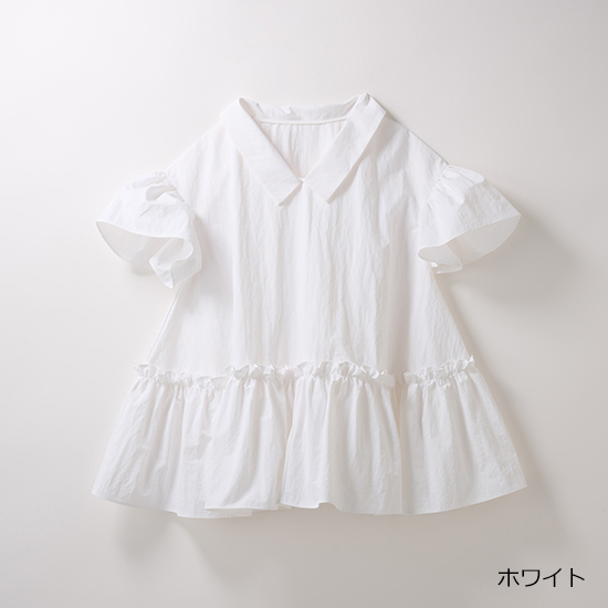 [THREE SQUARE]2WAYタフタブラウス