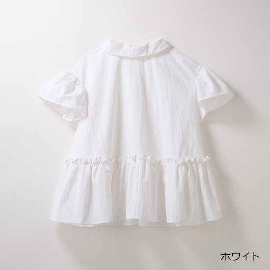 [THREE SQUARE]2WAYタフタブラウス
