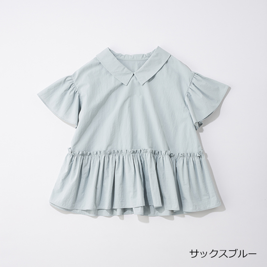 [THREE SQUARE]2WAYタフタブラウス