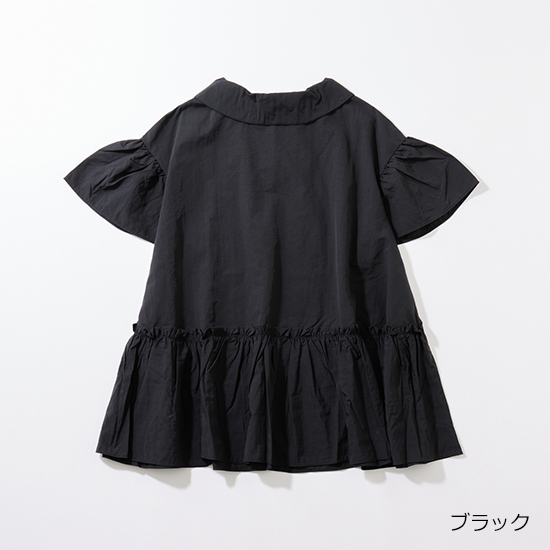 [THREE SQUARE]2WAYタフタブラウス