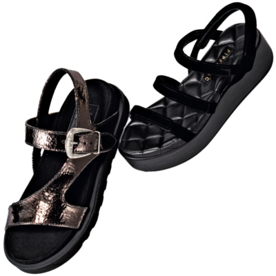 【1万円台〜】厚底『黒サンダル』5選！甘服ママが履きやすいのって？