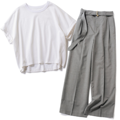 豪雨や滝汗に負けない【キレイめ服】が通勤ママの強い味方！Tシャツ、パンツetc.