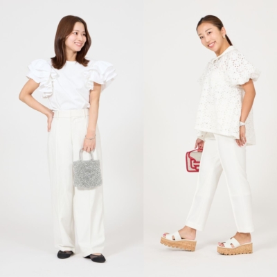 夏に着映える【ホワイトコーデ】おしゃれにまとめるヒント３選＜SNAP＞