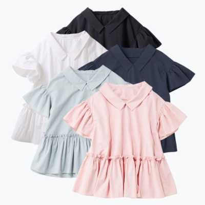 ワンツーコーデで簡単に華やぐ！「ペプラムトップス」体型カバーも