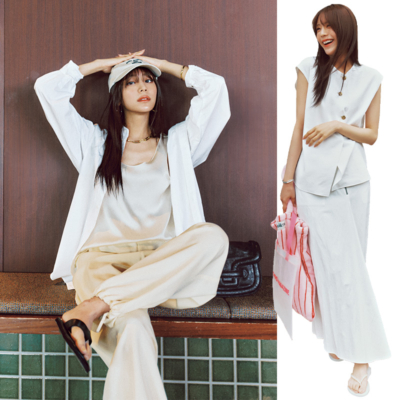 最旬【オール白コーデ】を今っぽく更新するコツって？