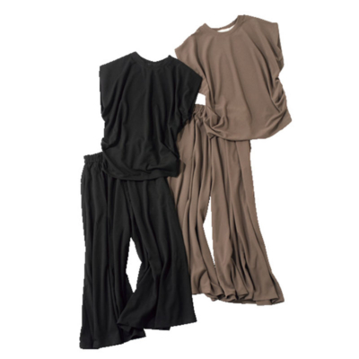 【上下で1万円台】楽ちんセットアップ登場！肉感を拾わないシルエットに注目