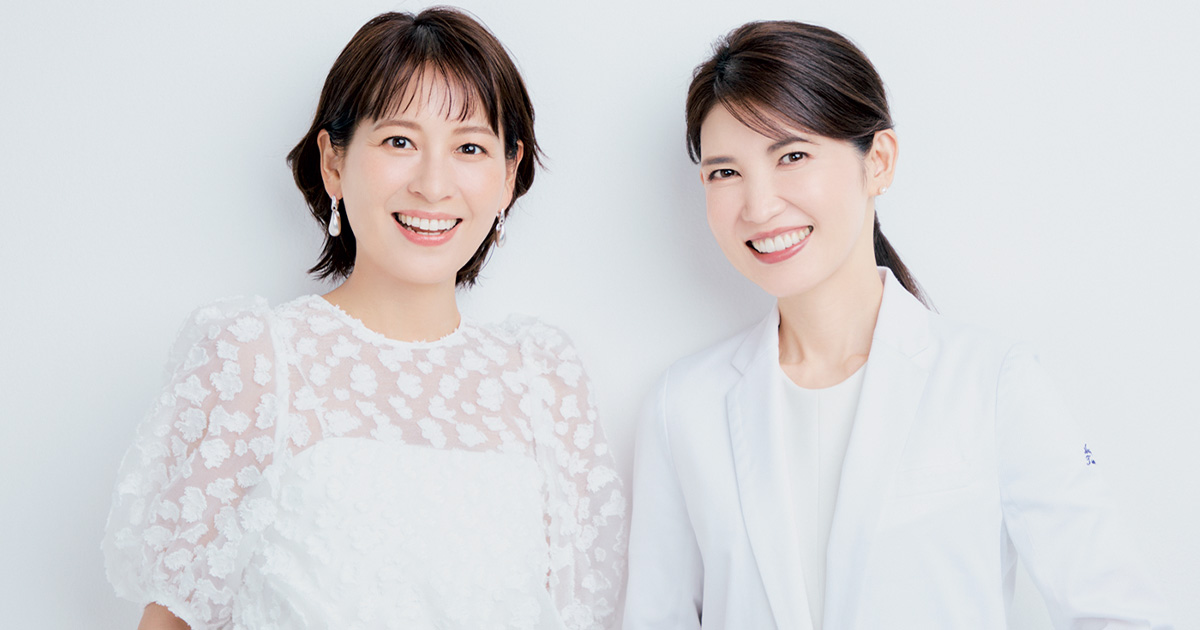 VERYモデルの青木裕子さんと友利新先生