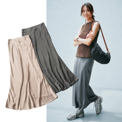 1万円以下『万能サテンスカート』は絶妙カラーが大人っぽい！