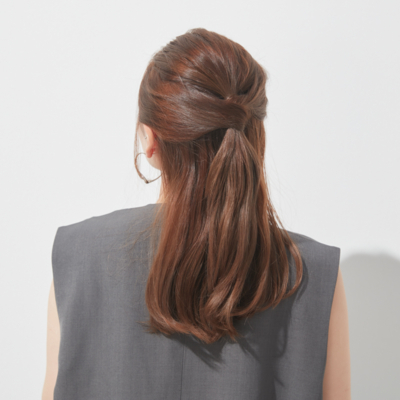 多い、広がる髪悩みにも。後ろ姿が洒落る「ハーフアップ」【ヘアアレンジ】