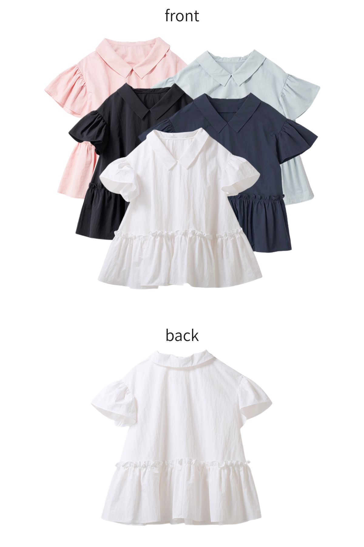 [THREE SQUARE]2WAYタフタブラウス　￥14,300