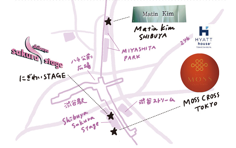 マーティンキムへの地図