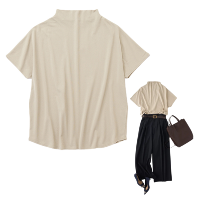 Tシャツが苦手なママに【技ありTシャツ】ならシンプルパンツにも1枚で決まる！