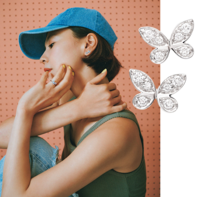 キャップの日こそ「甘ジュエリー」が効く！大人に似合うモチーフは？