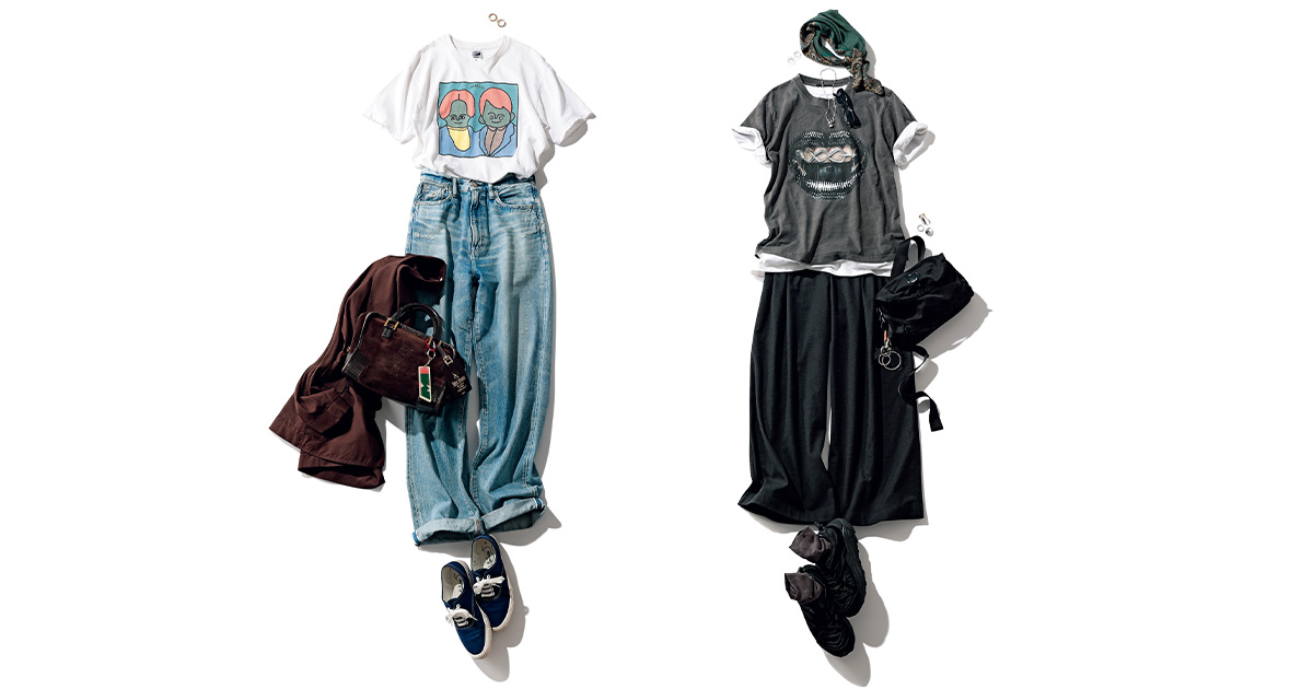 推しのTシャツコーデ