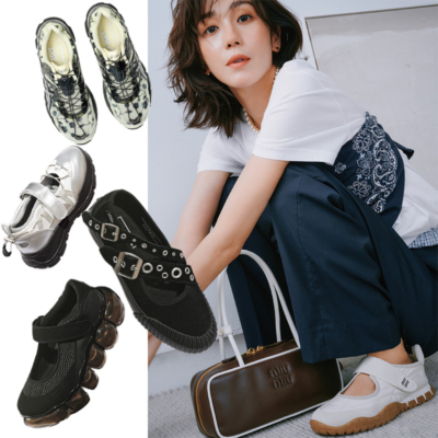 今季のトレンド【メリージェーンスニーカー】決定版！キレイめ服との合わせ方も攻略