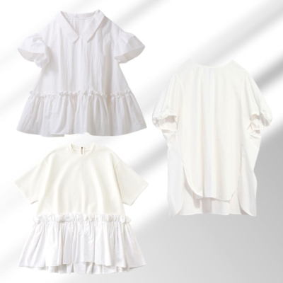 白Tが苦手派におすすめ「白トップス」3選！秋まで着られる