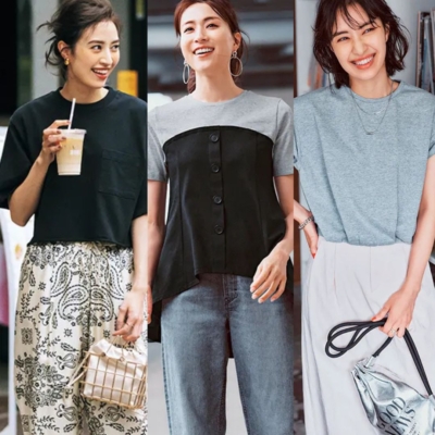 晩夏に着たい【Tシャツコーデ7選】！キレイめキープの大人な着こなし