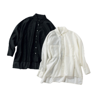 秋もヒット予報『透け感シャツ』は“オーバーサイズ”が大活躍！