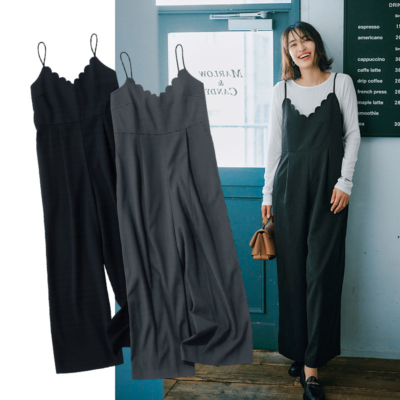 季節の変わり目は『サロペット』が優秀！インナー次第で気温差にも対応◎