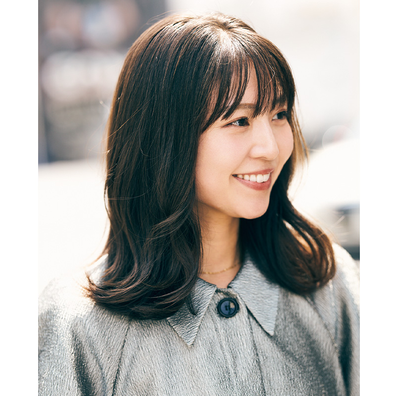 ロブヘアママの外ハネアレンジ
