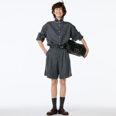 【キレイめハーフパンツコーデ】秋から冬まで穿くなら足元オシャレの正解は？