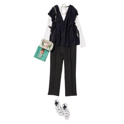 週3黒パンツ派に！【甘トップス】のキレイめコーデ3選