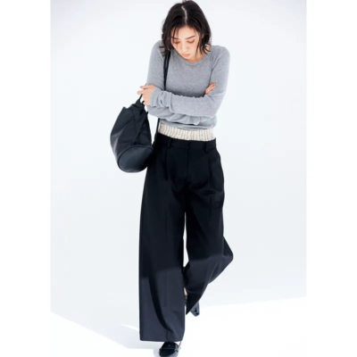 【運動会ママ】シンプルコーデも旬見えパンツでオシャレに決まる！