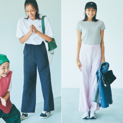 【運動会コーデ】ラクでキレイめな『ウエストゴムのパンツ』に熱視線！