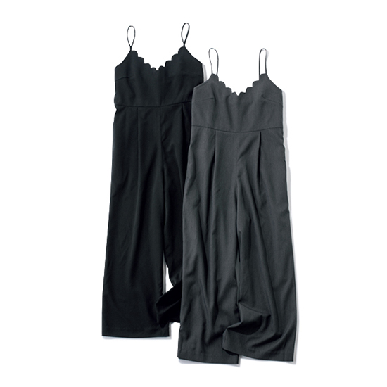 [THREE SQUARE]スカラップサロペット　￥19,800