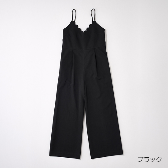 [THREE SQUARE]スカラップサロペット　￥19,800