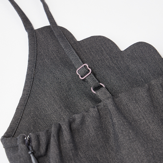 [THREE SQUARE]スカラップサロペット　￥19,800