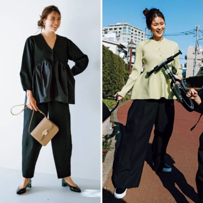 【ペプラムトップスのコーデ18選】30代40代の選び方＆ボトムス合わせのコツは？