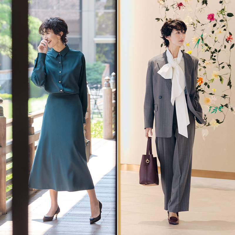 【洋装の七五三コーデ6選】軽やかな『黒紺以外のセットアップ』が新潮流！