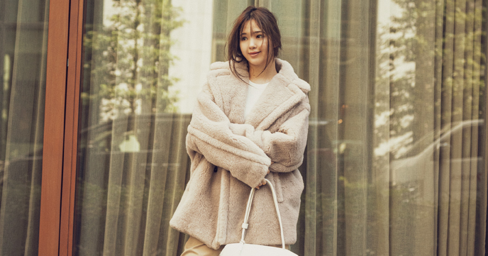 テディベアコート】名品ベージュは“ミディ丈”が新鮮！大人カジュアルに