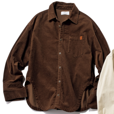 優しげカラーの【コーデュロイシャツ】で“いつものコーデ”が垢抜ける技！