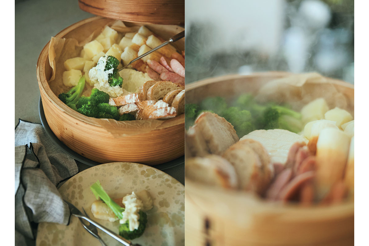 カマンベールのチーズフォンデュ風