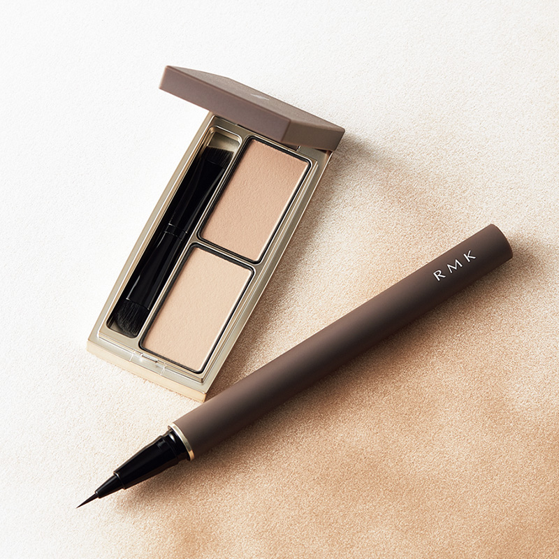 RMK リクイド アイブロウ ペン 02とアイブロウ パウダー デュオ 02 
