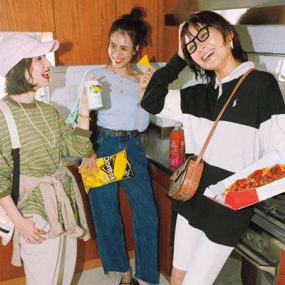 カジュアル派ママの【ロンTコーデ】3選！デニムもレギンスも簡単こなれ見え