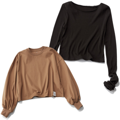 今っぽバランスの【短丈ロンT】4選！どんなボトムスも鮮度アップ