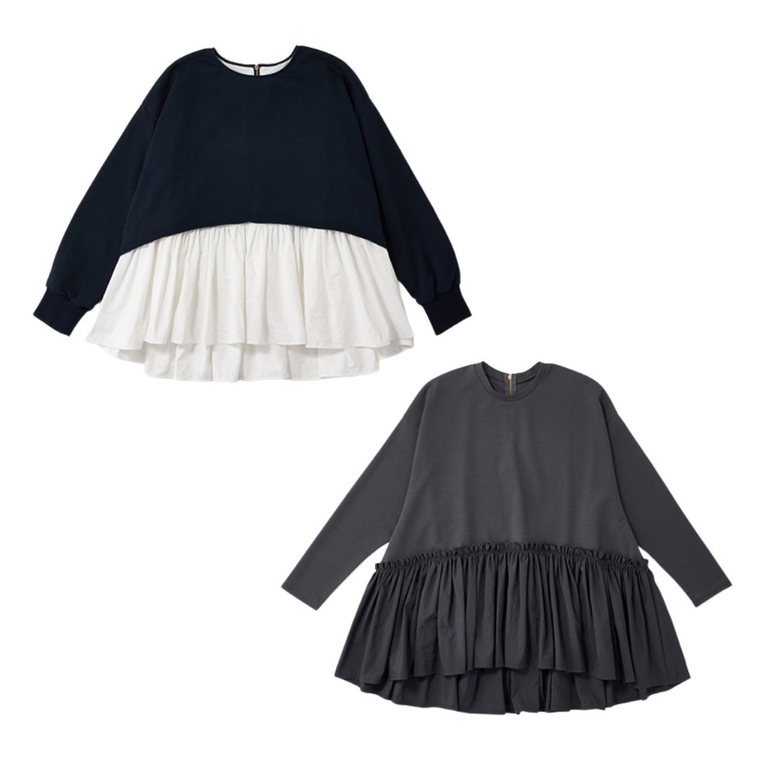 【公園や旅行etc…】いつものデニムがキレイめに決まる「ペプラムトップス」