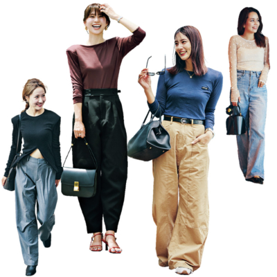 トレンド上手な関西ママの【お出かけロンT】を拝見！肌見せ、シアーetc.