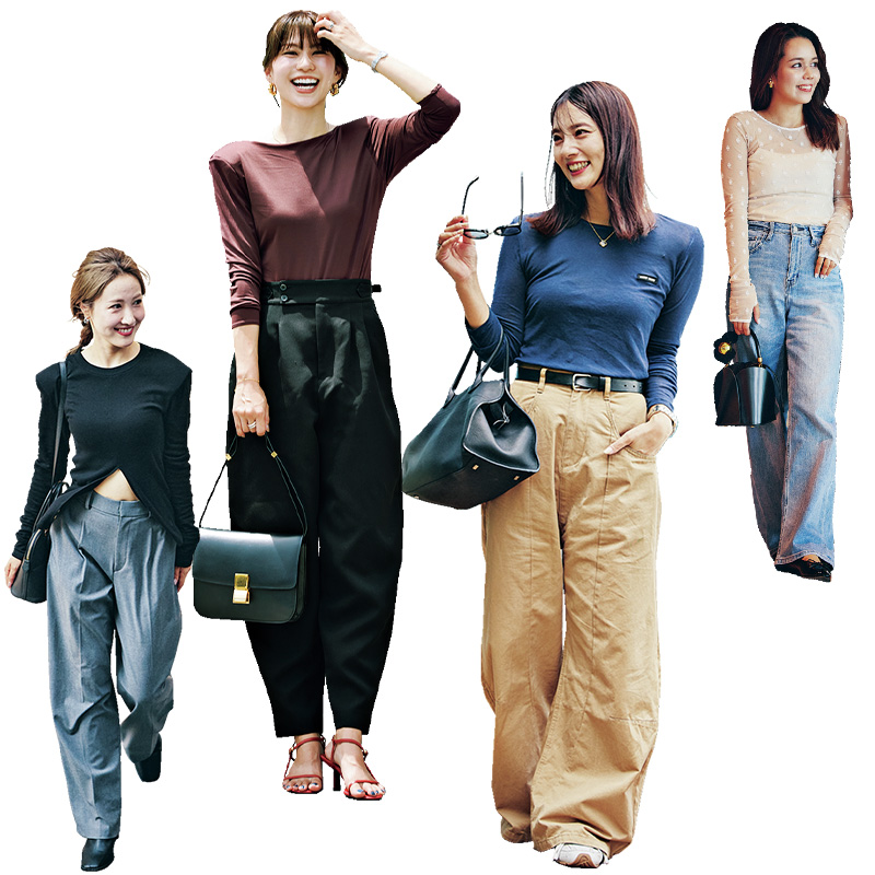 トレンド上手な関西ママの【お出かけロンT】を拝見！肌見せ、シアーetc.