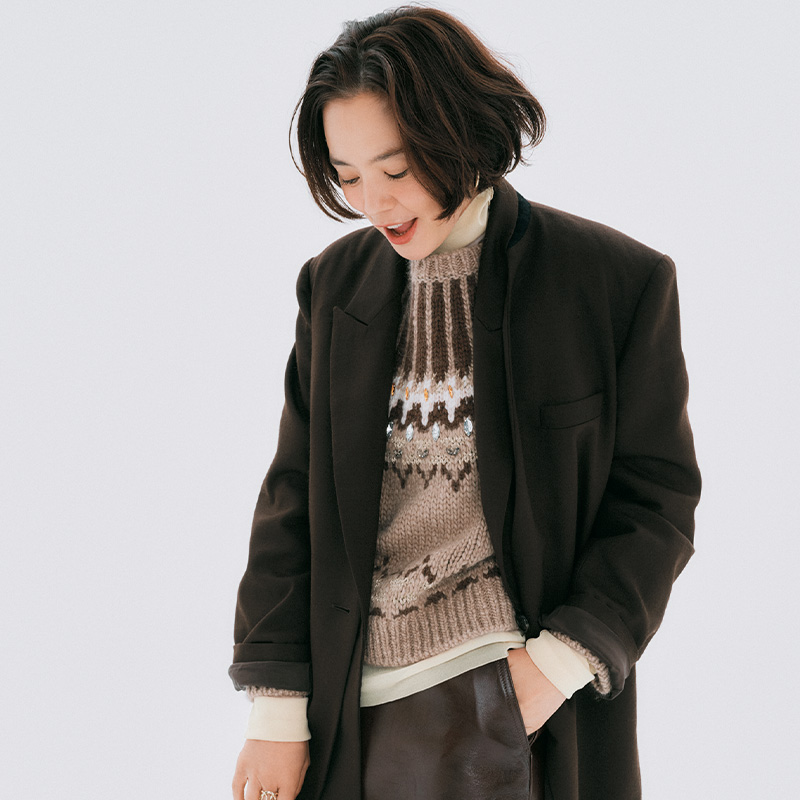 『シアータートル』は寒くなっても活躍！ニットやジャケット下の“重ね着”に◎