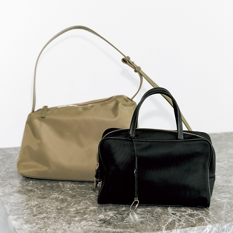 ローソウルのナイロンバッグとトゥティエのナイロンボストンバッグ