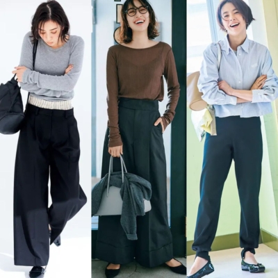 運動会の【黒パンツコーデ7選】キレイめ派ママもカジュアル上手に！