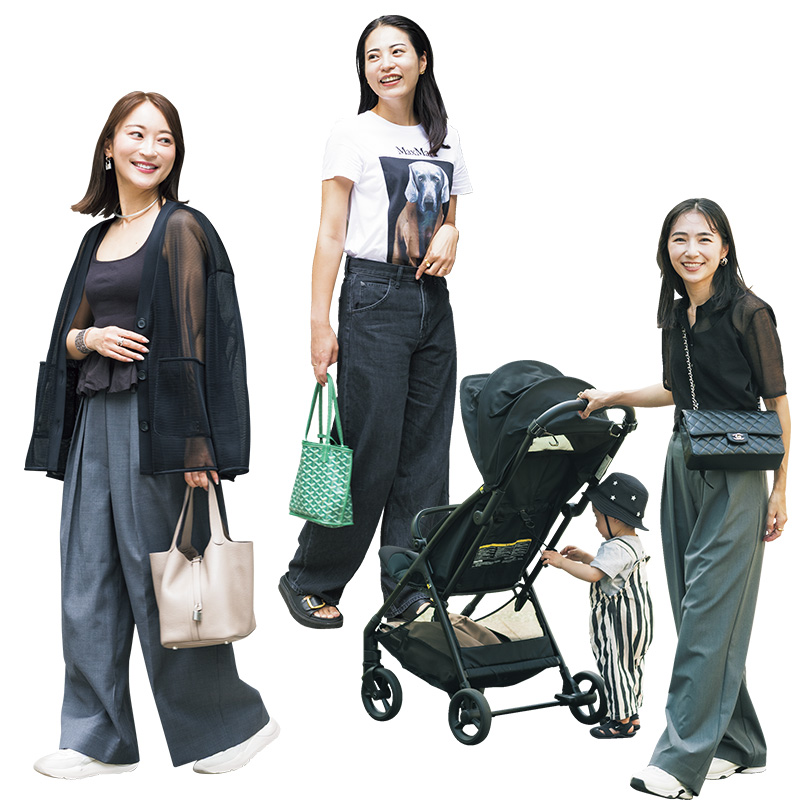 おしゃれママが集う『有明ガーデン』『ららぽーと豊洲』で“モノトーン派”をリアルSNAP！６選